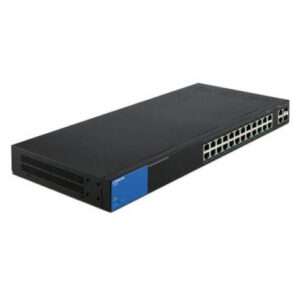 Linksys Business LGS328PC 24-Port Gigabit PoE+ (192W) Smart Managed Switch + 2x Gigabit SFP/RJ45 Combo Ports LGS328PC-EU Best Price in Dubai UAE. Linksys Authorised Supplier in Dubai UAE