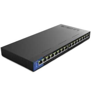 Linksys LGS116P 16-Port Business Desktop Gigabit PoE+ Switch LGS116P-UK Best Price in Dubai UAE. Linksys Authorised Supplier in Dubai UAE