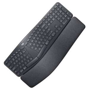 Logitech Ergo K860 Wireless Ergonomic Keyboard with Wrist Rest - Split Keyboard Layout for Windows/Mac, Bluetooth or USB Connectivity ERGO K860 Best Price in Dubai UAE. Logitech Authorised Supplier in Dubai UAE