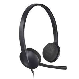 Logitech H340 Wired USB Business Headset, Stereo Headphones with Noise-Cancelling Microphone H340 USB COMPUTER HEADSET Best Price in Dubai UAE. Logitech Authorised Supplier in Dubai UAE