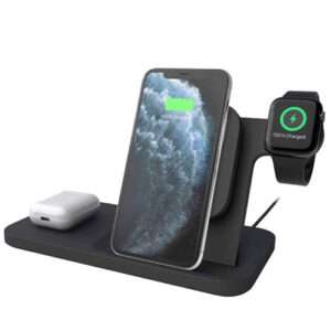 Logitech powered 3-in-1 Qi wireless charging dock (graphite) POWERED 3-IN-1 DOCK Best Price in Dubai UAE. Logitech Authorised Supplier in Dubai UAE