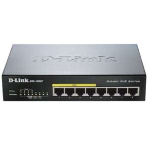 D-Link DGS-1008P 8-Port Gigabit Unmanaged Desktop PoE Switch DGS-1008P Best Price in Dubai UAE. D Link Authorised Supplier in Dubai UAE