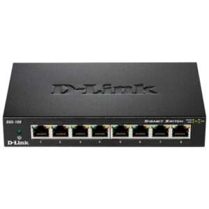 D-Link DGS-108/B 8-Port 10/100/1000 Mbps Unmanaged Switches DGS-108/B Best Price in Dubai UAE. D Link Authorised Supplier in Dubai UAE